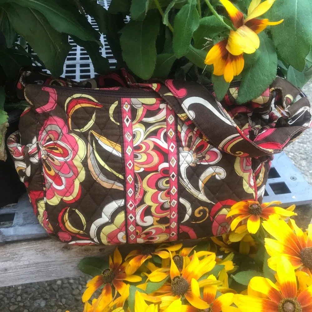 Vera Bradley Vintage On the Go Crossbody Bag in Puccini (Retired) - Picture 10 of 10